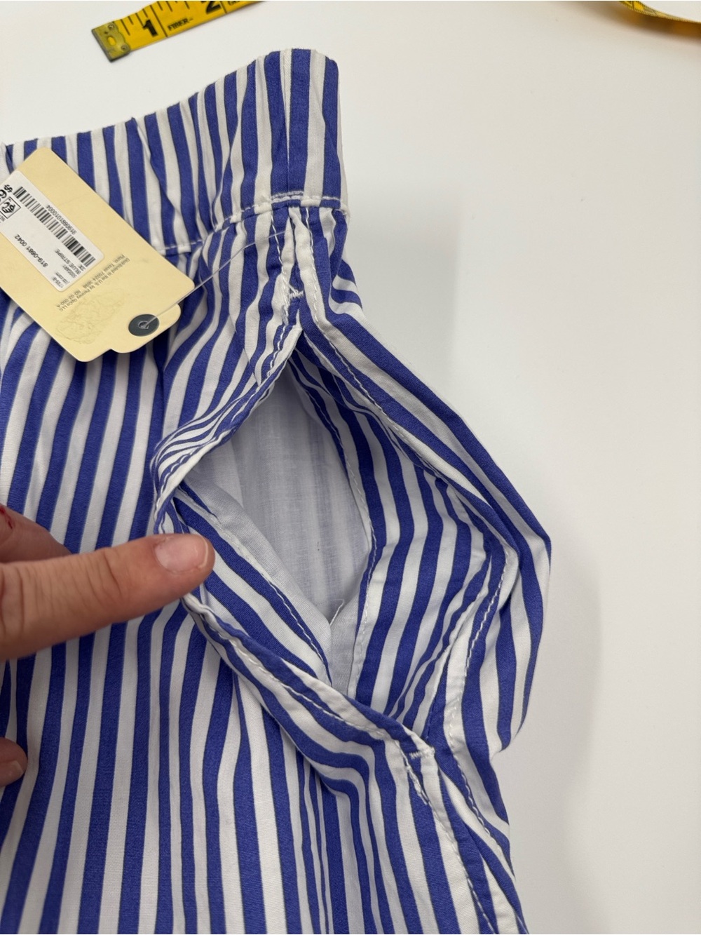 NWT St. John’s Bay Blue and White Striped Women’s Skirt - Classic A-Line Size 3X - Picture 5 of 7